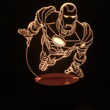 Iron Man flying 3D LED LAMP -  - TheLedHeroes