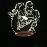 Iron Man flying 3D LED LAMP -  - TheLedHeroes