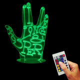 Mr.Spock Hand 3D LED LAMP -  - TheLedHeroes