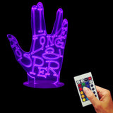 Mr.Spock Hand 3D LED LAMP -  - TheLedHeroes