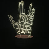 Mr.Spock Hand 3D LED LAMP -  - TheLedHeroes