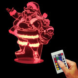 Santa Claus 3D LED LAMP -  - TheLedHeroes