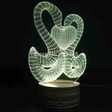 Double Swan 3D LED LAMP -  - TheLedHeroes