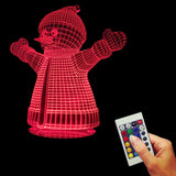 Snowman 3D LED LAMP -  - TheLedHeroes