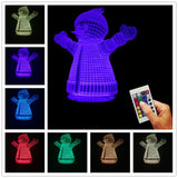 Snowman 3D LED LAMP -  - TheLedHeroes
