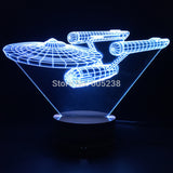 Star Trek Battleship 3D LED LAMP -  - TheLedHeroes