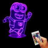 Dave the Minion running 3D LED LAMP -  - TheLedHeroes