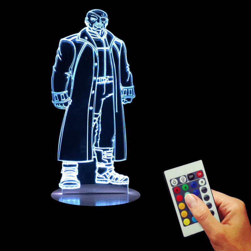 Nick Fury 3D LED LAMP -  - TheLedHeroes