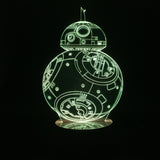 BB-8 3D LED LAMP -  - TheLedHeroes