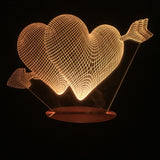 Cupid's Arrow 3D LED LAMP -  - TheLedHeroes