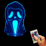 Death Face 3D LED LAMP -  - TheLedHeroes
