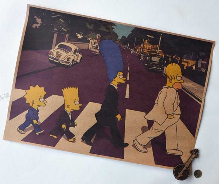 Simpson On The Road Wall Poster -  - TheLedHeroes