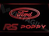 Ford RS Poppy LED Neon Sign Electrical - Red - TheLedHeroes