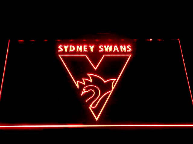 FREE Sydney Swans LED Sign - Red - TheLedHeroes