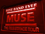 Muse Best Band Ever LED Neon Sign USB - Red - TheLedHeroes