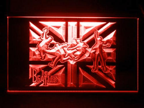 The Beatles England Jump LED Neon Sign USB - Red - TheLedHeroes