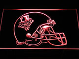 New Orleans VooDoo Helmet LED Neon Sign Electrical - Red - TheLedHeroes