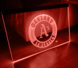 Oakland Athletics LED Neon Sign USB - Red - TheLedHeroes