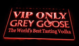 Grey Goose VIP Only LED Neon Sign Electrical - Red - TheLedHeroes