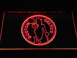 Boston Celtics 2 LED Neon Sign USB - Red - TheLedHeroes