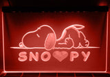 Snoopy Peanuts LED Neon Sign Electrical - Red - TheLedHeroes