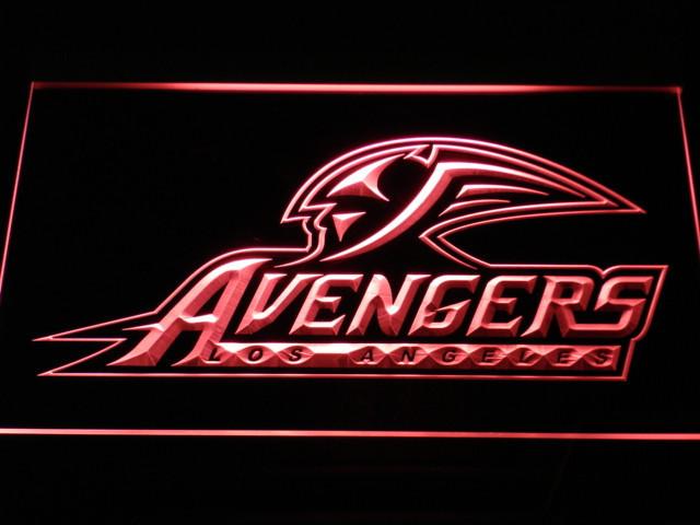 Los Angeles Avengers LED Neon Sign Electrical - Red - TheLedHeroes
