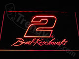 Brad Keselowski 2 LED Neon Sign USB - Red - TheLedHeroes