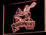 Calgary Roughnecks LED Neon Sign USB - Red - TheLedHeroes