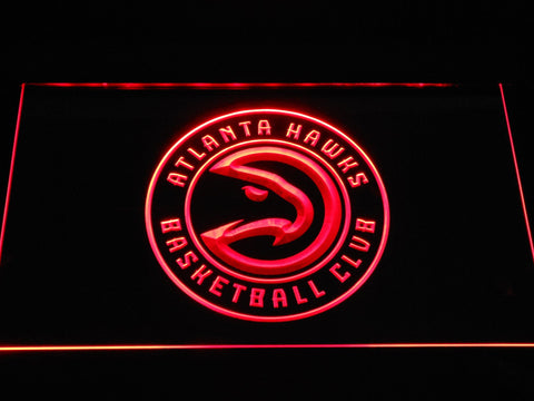 Atlanta Hawks 2 LED Neon Sign USB - Red - TheLedHeroes