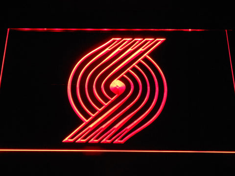 Portland Trail Blazers 2 LED Neon Sign USB - Red - TheLedHeroes