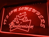 Budweiser Frog It's 5pm Somewhere LED Neon Sign Electrical - Red - TheLedHeroes