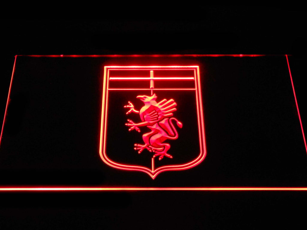 Genoa C.F.C. LED Neon Sign USB - Red - TheLedHeroes