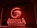 Godzilla King of the Monsters LED Neon Sign USB - Red - TheLedHeroes