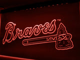 Atlanta Braves LED Neon Sign USB - Red - TheLedHeroes