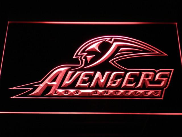 Los Angeles Avengers LED Neon Sign USB - Red - TheLedHeroes