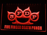 Five Finger Death Punch LED Neon Sign Electrical - Red - TheLedHeroes