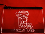 Duff (2) LED Neon Sign USB - Red - TheLedHeroes