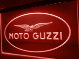 Moto Guzzi Motorcycle LED Neon Sign USB - Red - TheLedHeroes