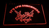 FREE Hot Rod Garage It's 5pm Somewhere LED Sign - Red - TheLedHeroes