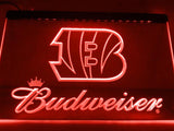 Cincinnati Bengals Budweiser LED Neon Sign USB - Red - TheLedHeroes