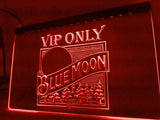 Blue Moon VIP Only (2) LED Neon Sign USB - Red - TheLedHeroes