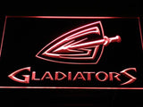 Cleveland Gladiators LED Neon Sign USB - Red - TheLedHeroes
