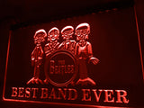 FREE The Beatles Best Band Ever (3) LED Sign - Red - TheLedHeroes