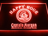 Captain Morgan Spiced Rum Happy Hour LED Neon Sign Electrical - Red - TheLedHeroes