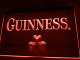 Guinness Beer Shamrock (2) LED Neon Sign Electrical - Red - TheLedHeroes