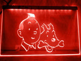 The Adventures of Tintin LED Neon Sign USB - Red - TheLedHeroes