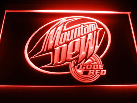 Mountain Dew Code Red LED Neon Sign USB -  - TheLedHeroes