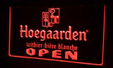 Hoegaarden Open LED Neon Sign USB - Red - TheLedHeroes