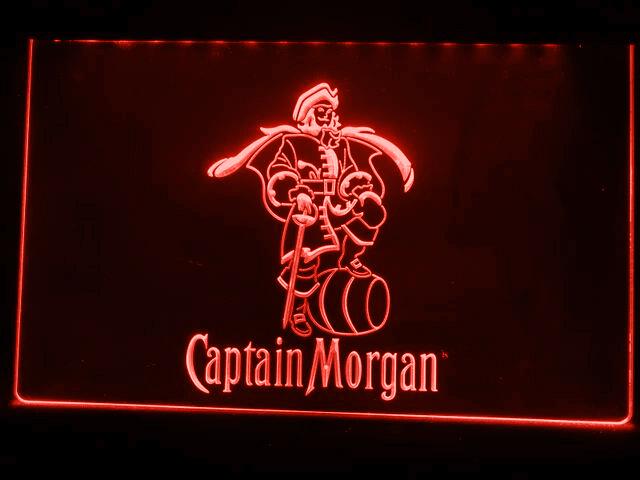 Captain Morgan LED Neon Sign Electrical - Red - TheLedHeroes