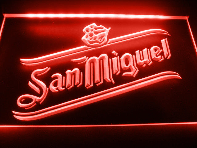 FREE San Miguel LED Sign - Red - TheLedHeroes